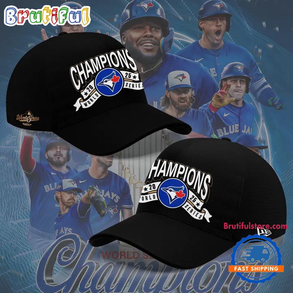 Toronto Blue Jays World Series Champions 2025 New Design Black Baseball Cap