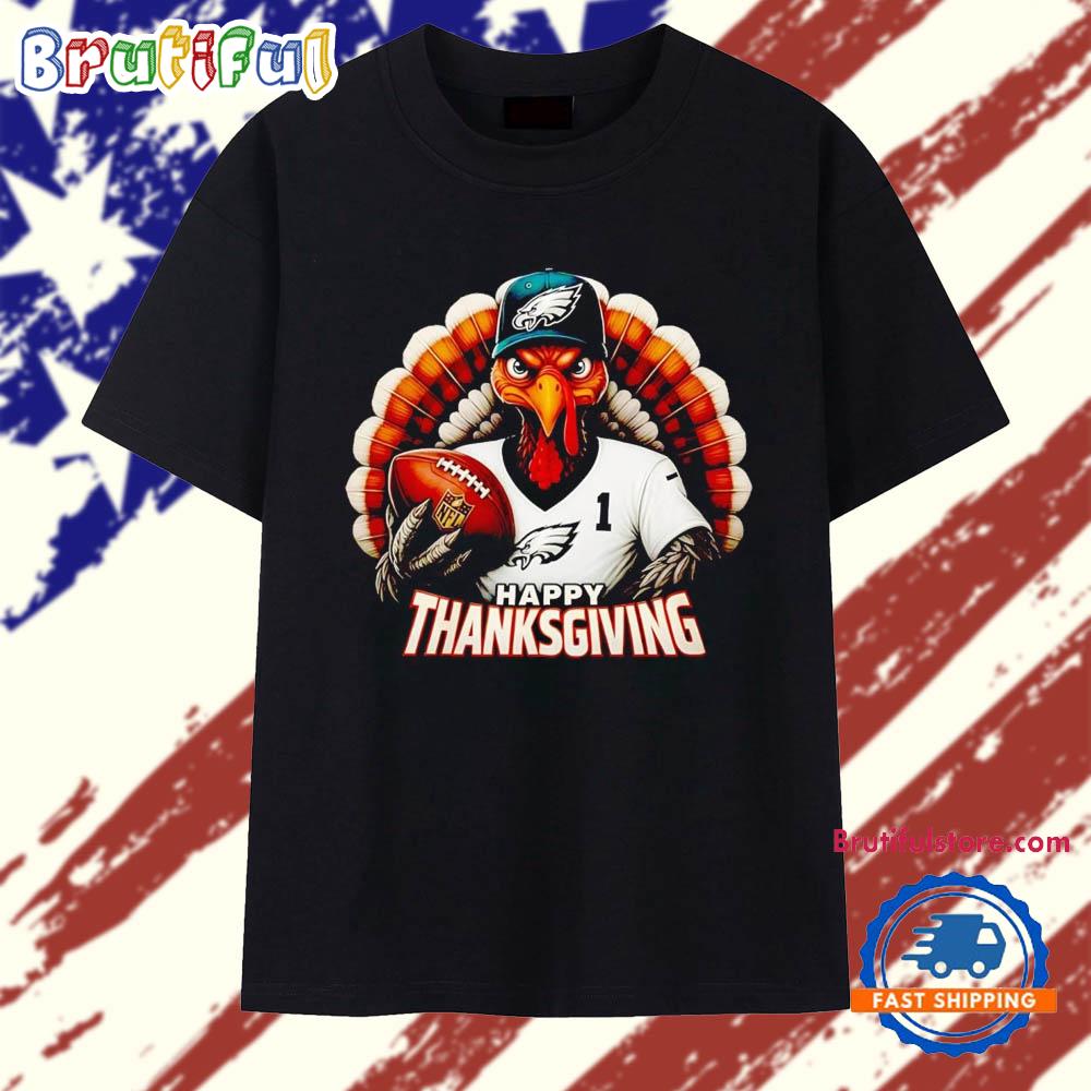 Turkey Philadelphia Eagles Happy Thanksgiving T Shirt