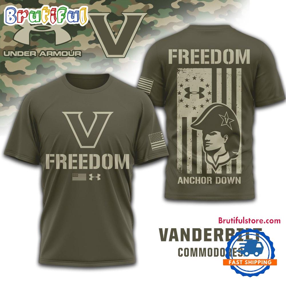 Vanderbilt Commodores NCAA Freedom Under Armour Limited Edition 3D Shirt