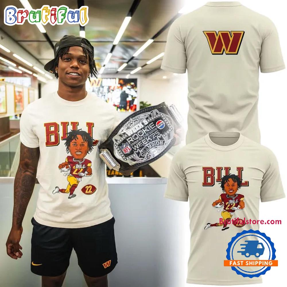 Washington Commanders Jacory Croskey-Merritt Little Bill 2025 T Shirt