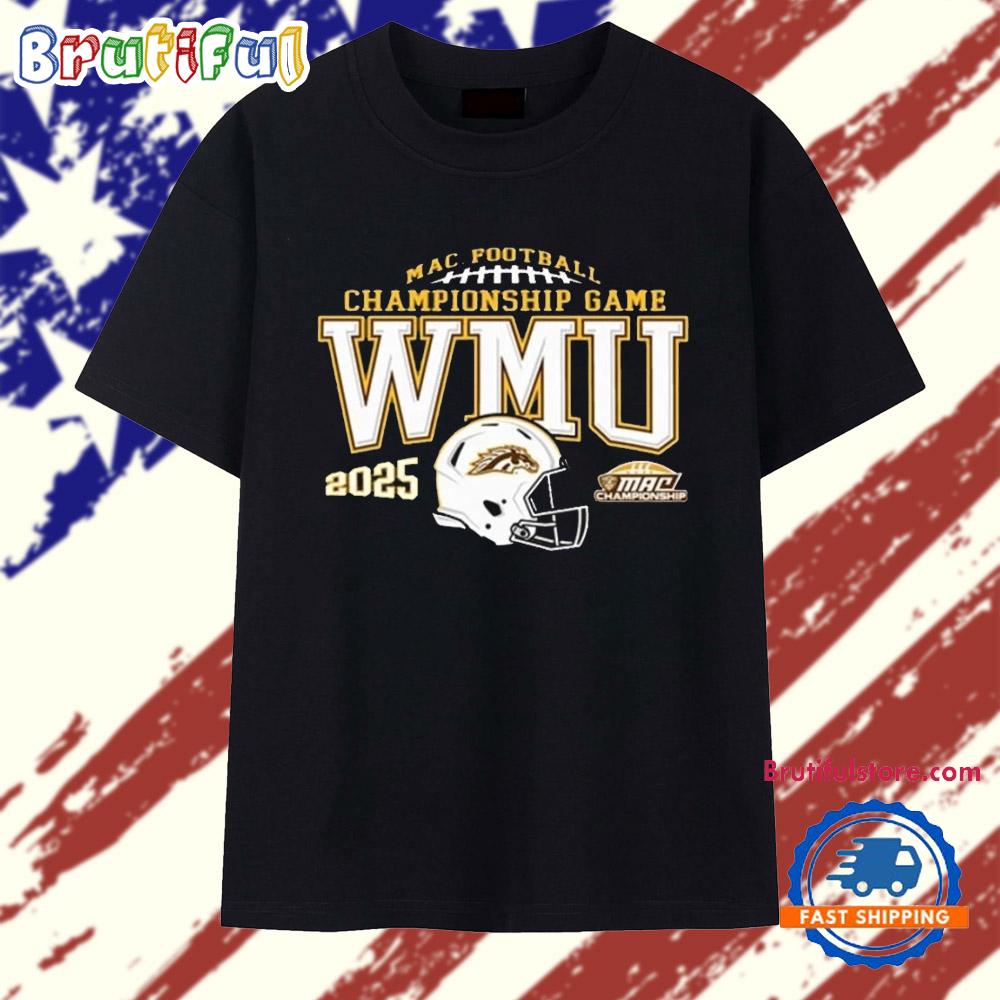 Western Michigan Broncos 2025 MAC Football Championship Bound T Shirt