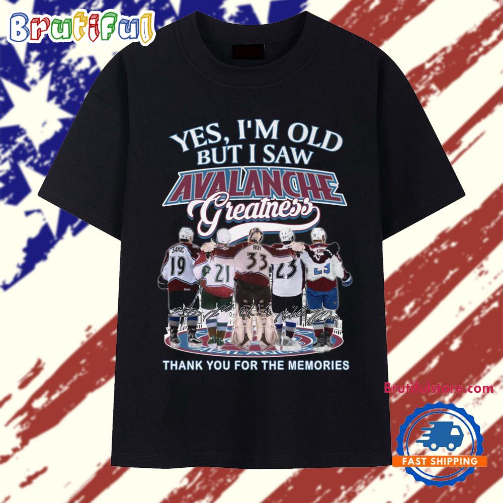 Yes I'm Old But I Saw Avalanche Greatness 2025 Vintage T Shirt