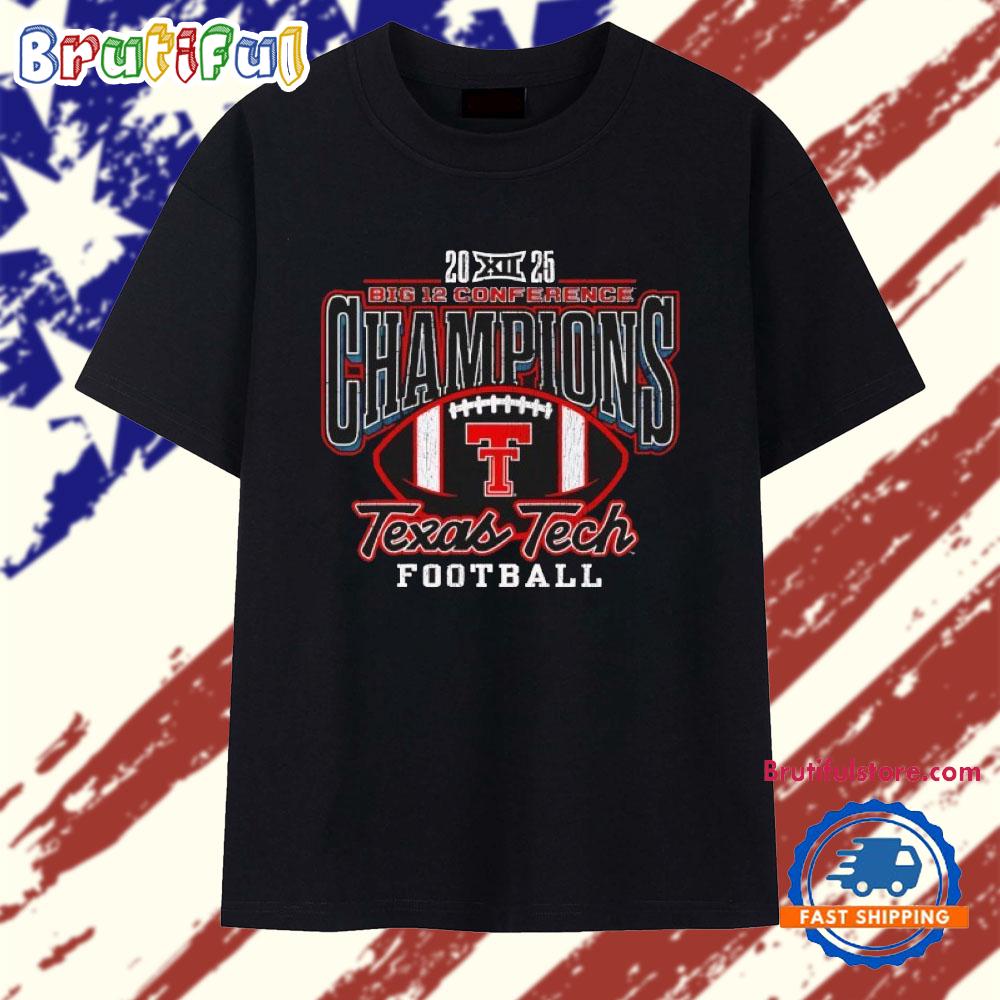 2025 Big 12 Conference Champions Texas Tech Red Raiders Vintage T Shirt