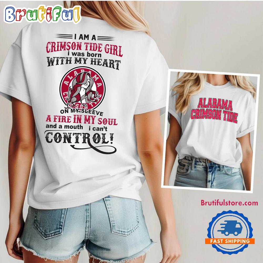 Alabama Crimson Tide NCAA Girl Fan Unisex 3D Shirt