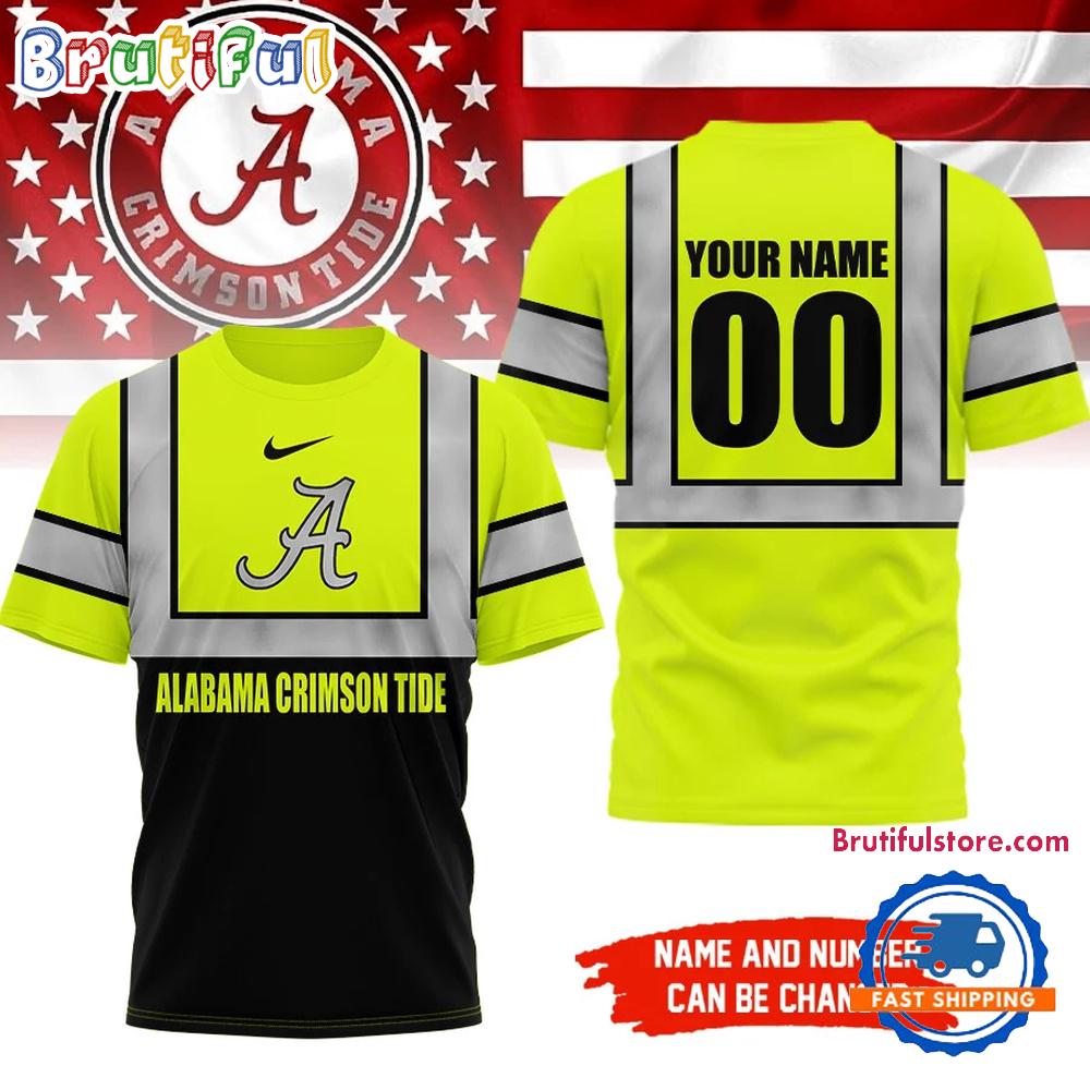Alabama Crimson Tide NCAA Hi Vis Safety Unisex 3D Shirt