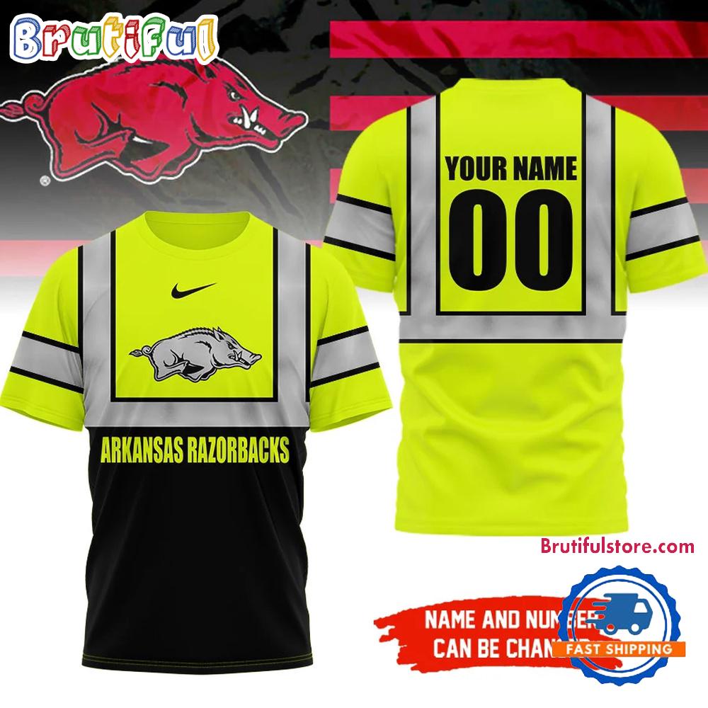 Arkansas Razorbacks NCAA Hi Vis Safety Unisex 3D Shirt