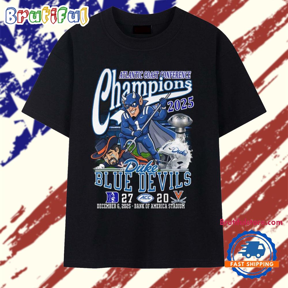 Atantic Coast Conferece Champions 2025 Duke Blue Devils Winner T Shirt