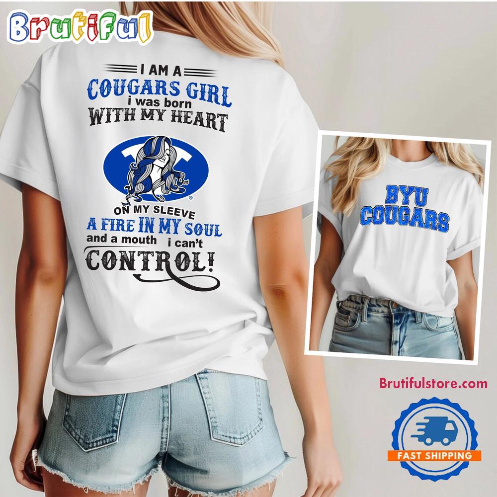 BYU Cougars NCAA Girl Fan Unisex 3D Shirt