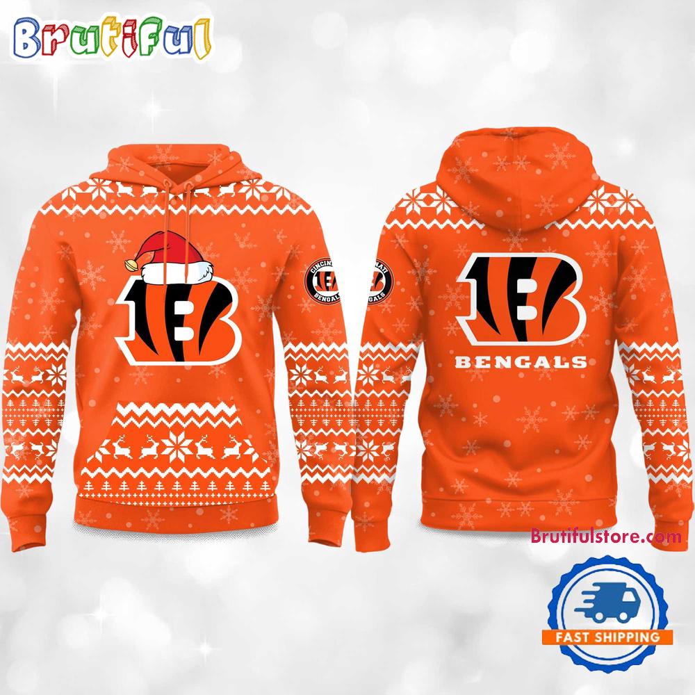 Cincinnati Bengals 2025 Reindeer Football Christmas New Hoodie Shirt