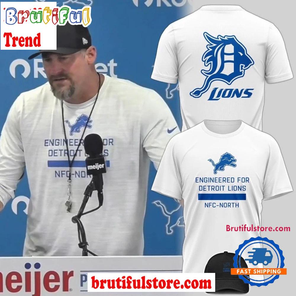 Detroit Lions Engineered For NFC-North 2025 Limited Edition 3D Shirt