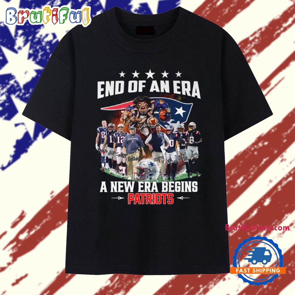 End of An Era A New Era Begins Patriots 2025 T Shirt