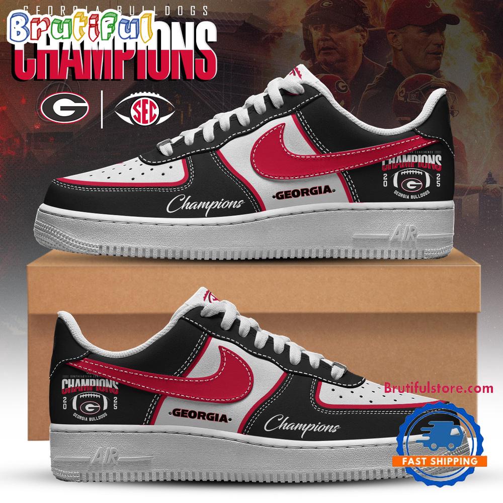 Georgia Bulldogs 2025 SEC Football Conference Champions Limited Edition Air Force 1 Shoes