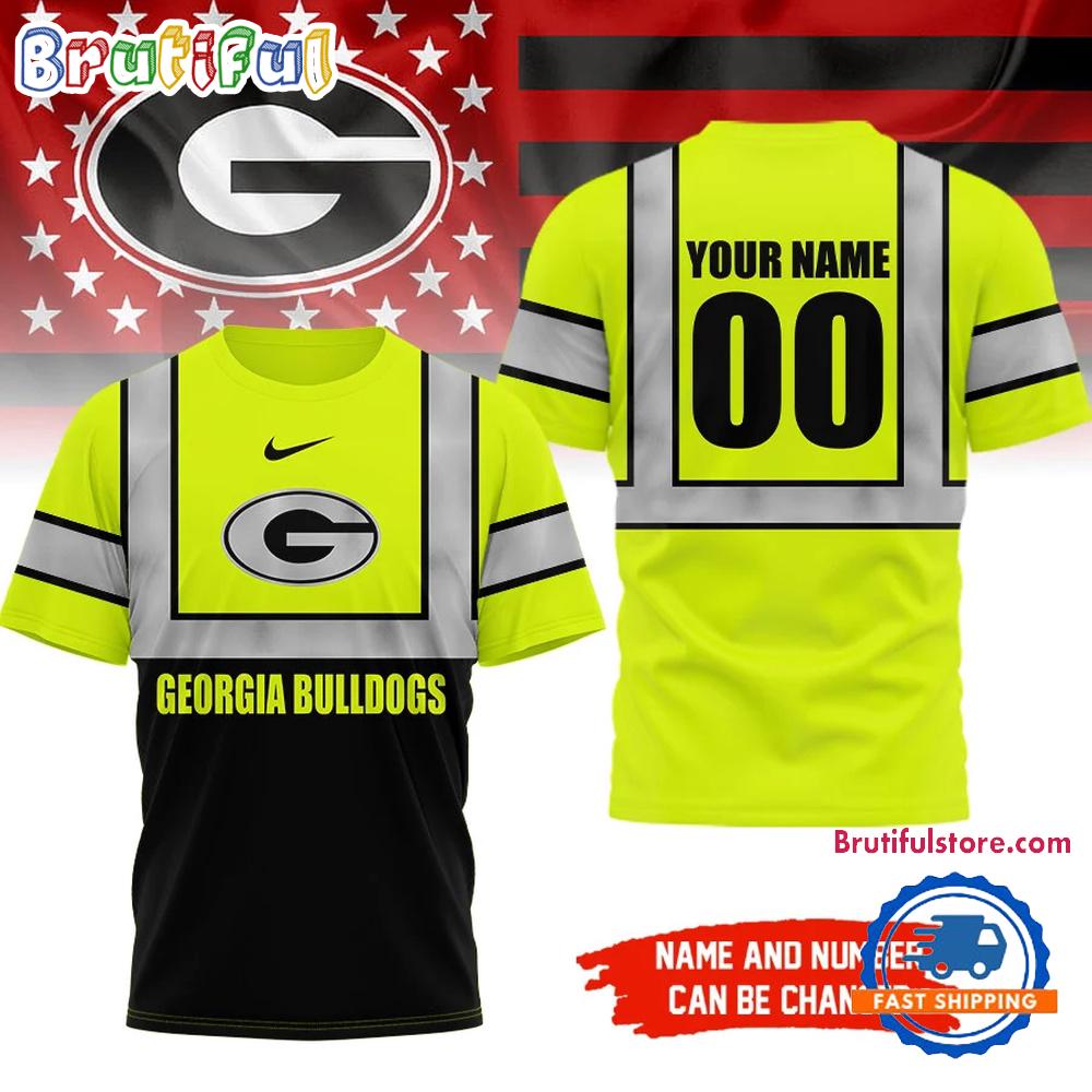Georgia Bulldogs NCAA Hi Vis Safety Unisex 3D Shirt