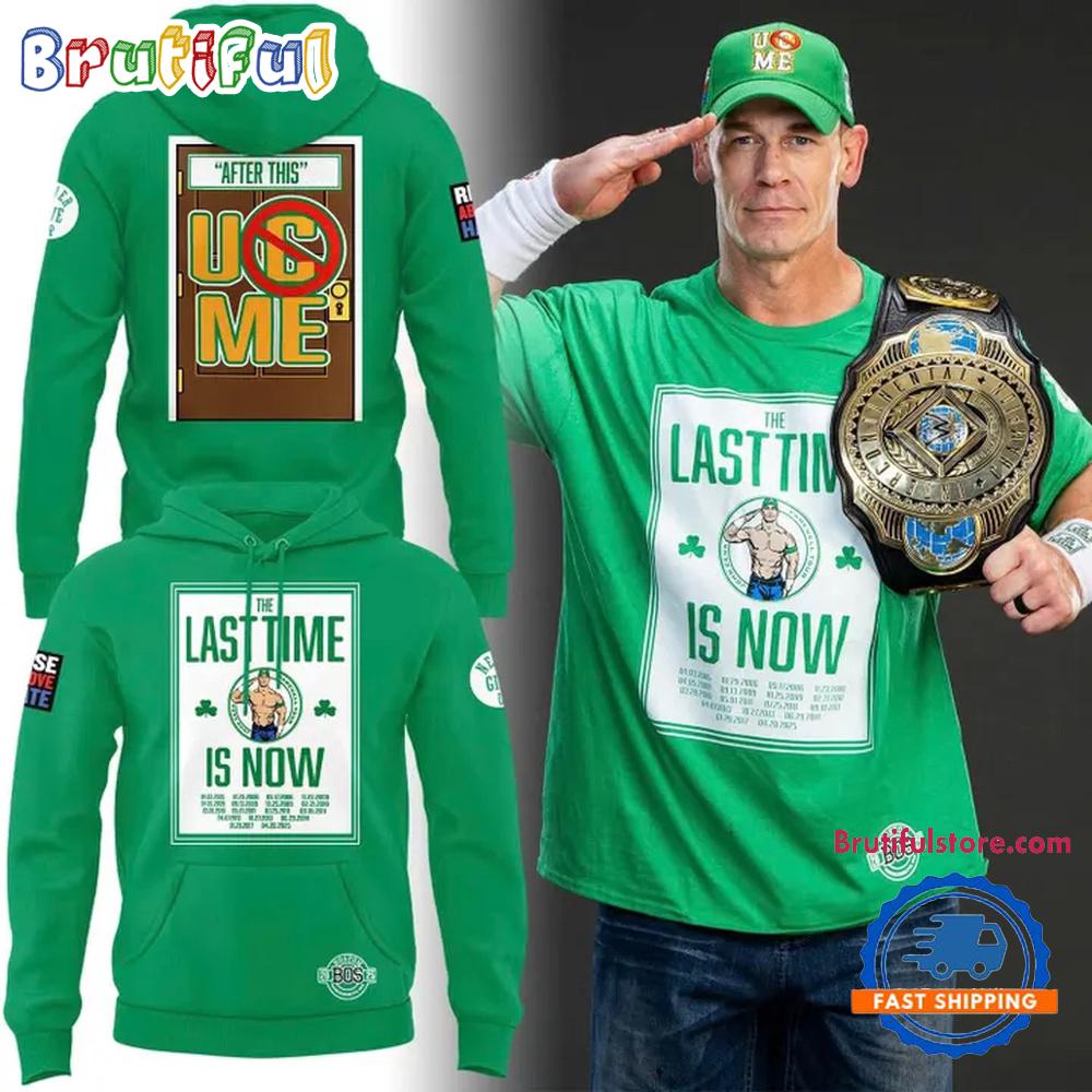 John Cena Farewell Tour 2025 Boston Green Hoodie Shirt