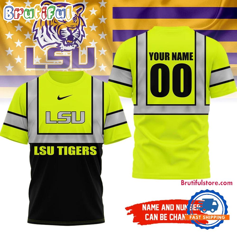 LSU Tigers NCAA Hi Vis Safety Unisex 3D Shirt