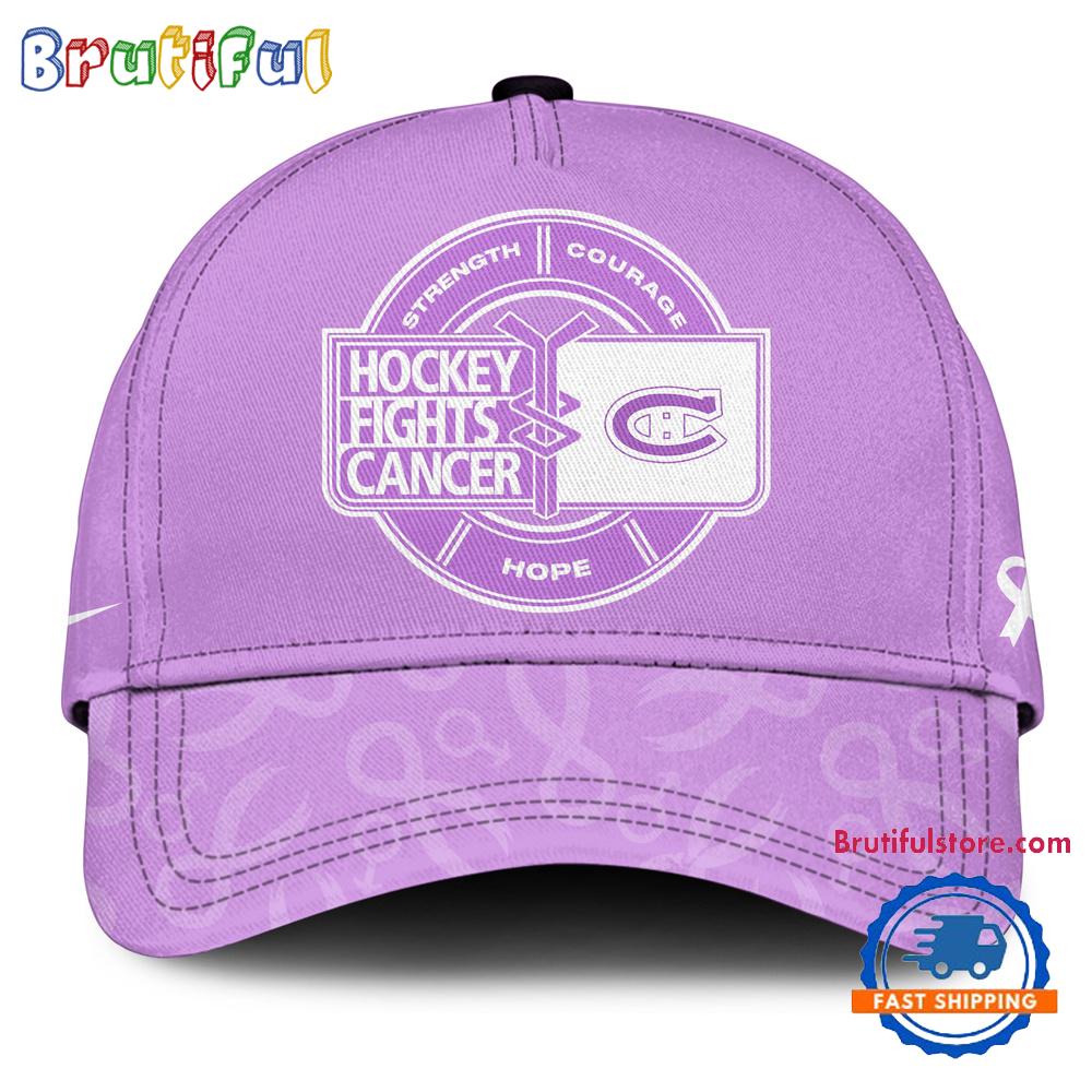 Montreal Canadiens 2025 NHL Hockey Fights Cancer Limited Edition Cap