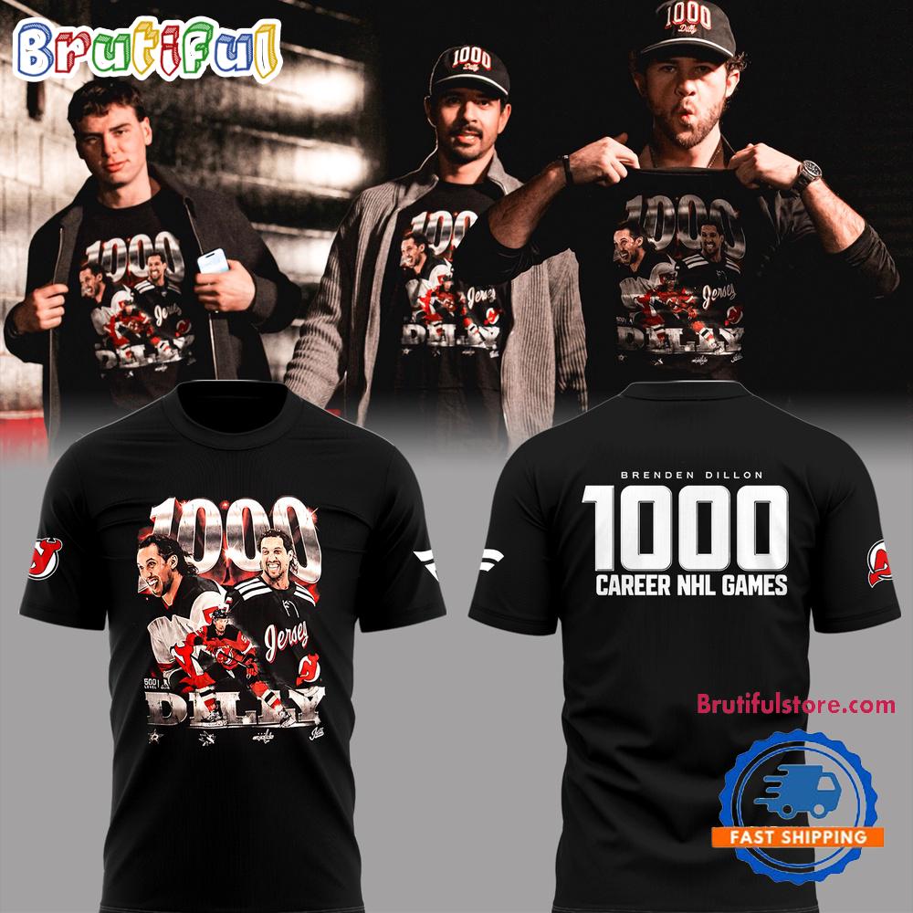 New Jersey Devils BRENDEN DILLON 1000 CAREER NHL GAMES T Shirt