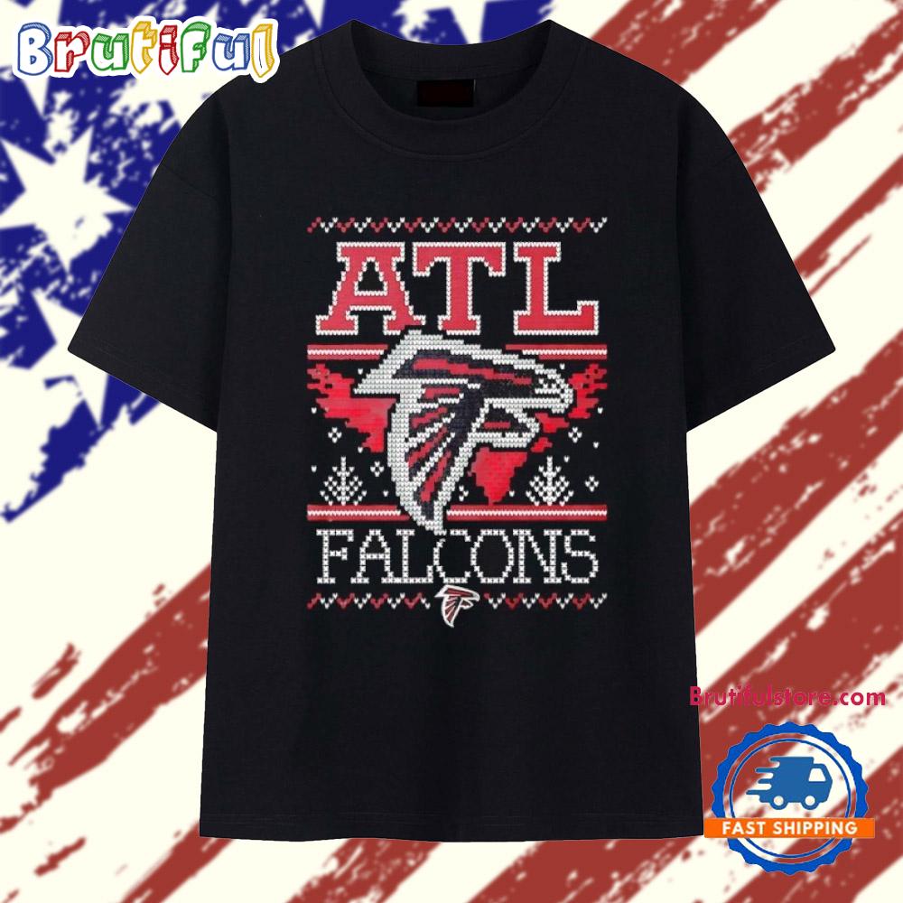 NFL Atlanta Falcons Holiday Ugly Christmas 2025 T Shirt