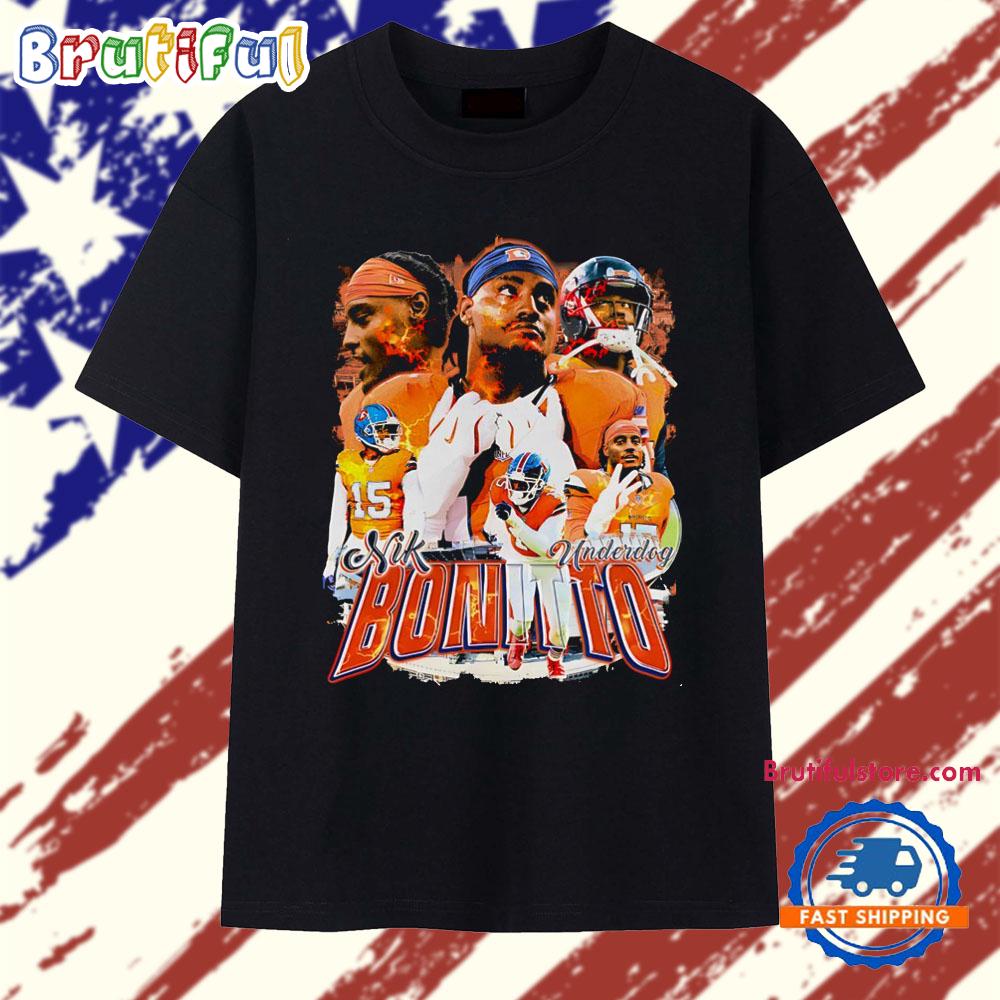 Nik Bonitto Denver Broncos Underdog Player Collage T Shirt