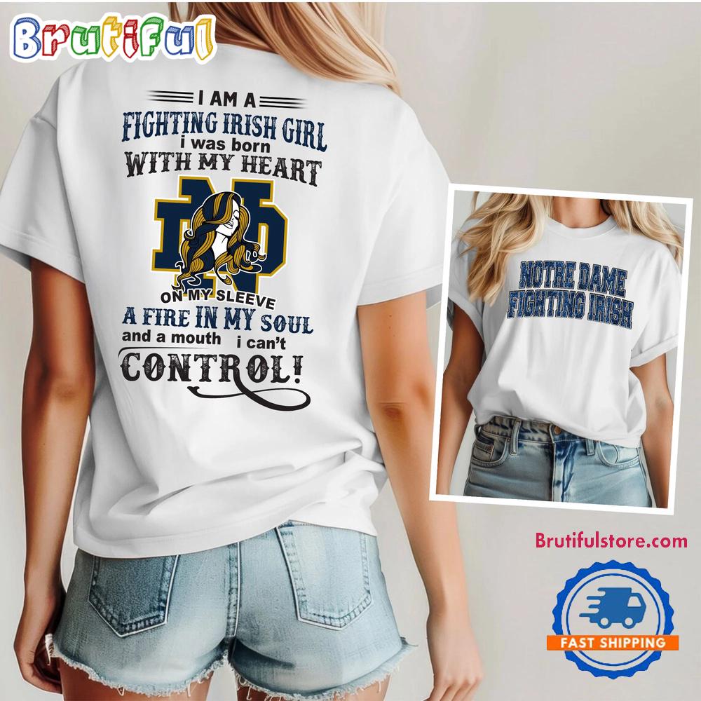 Notre Dame Fighting Irish NCAA Girl Fan Unisex 3D Shirt