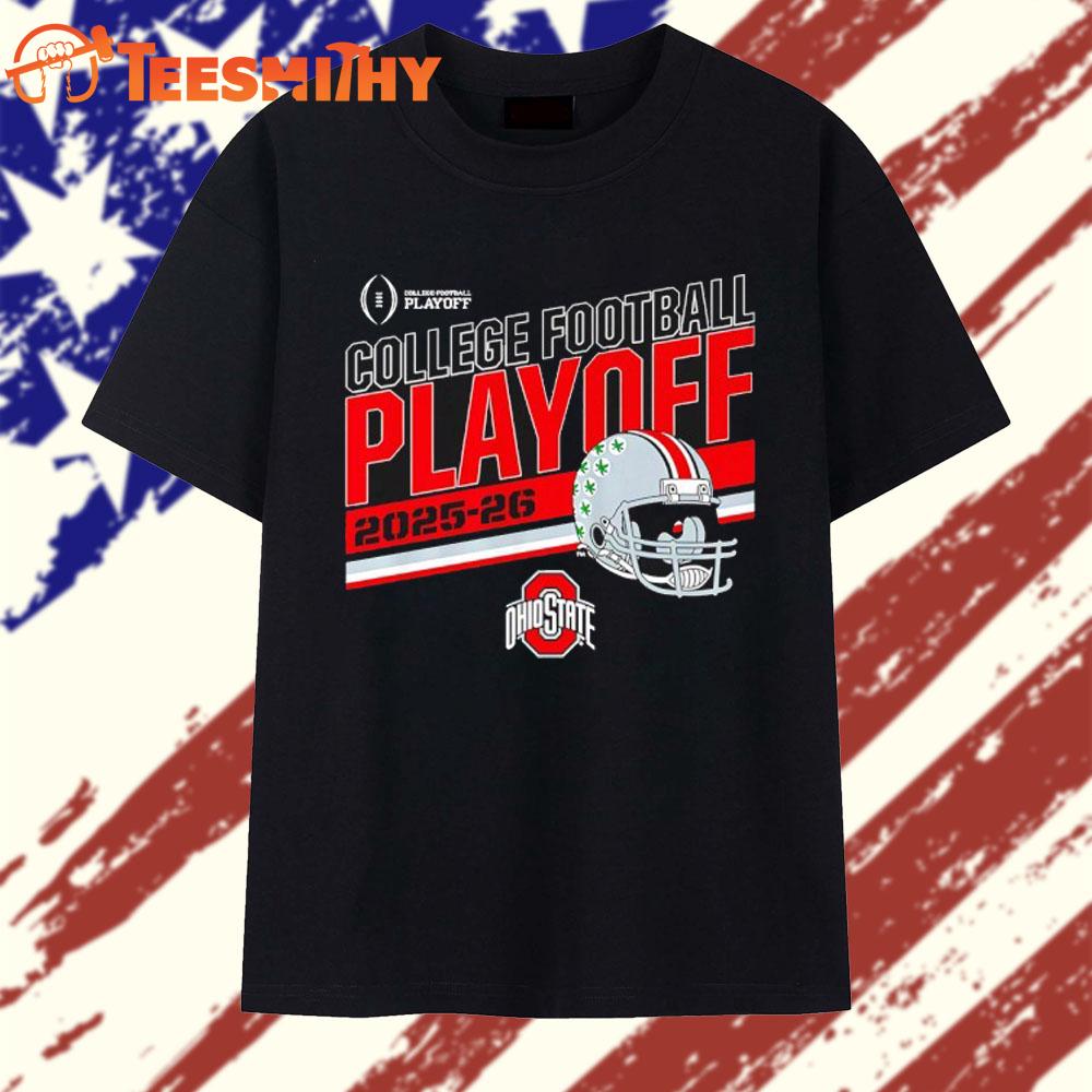 Ohio State Buckeyes 2025-2026 College Football Playoff stripe logo T Shirt