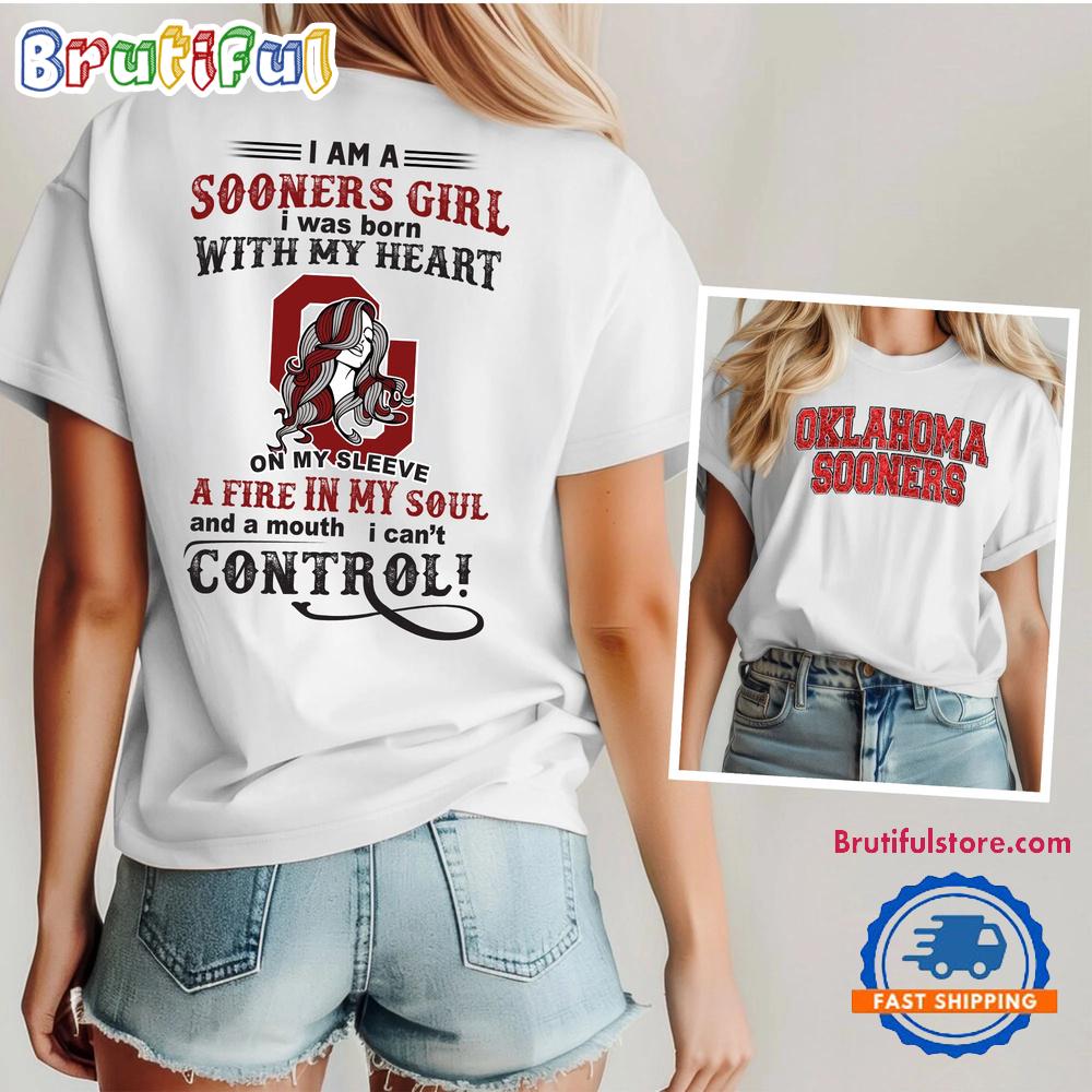 Oklahoma Sooners NCAA Girl Fan Unisex 3D Shirt