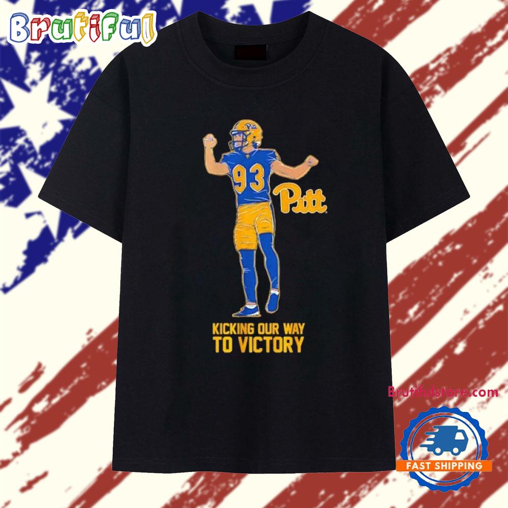 Pitt Panthers Football Trey Butkowski kicking our way to Victory T Shirt