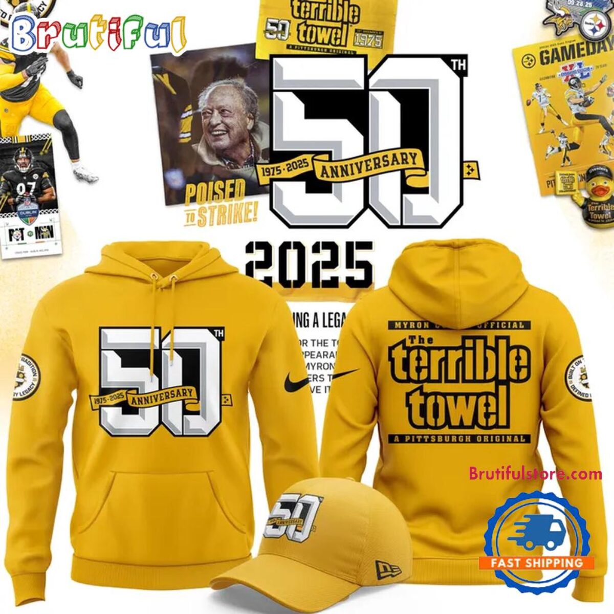 Pittsburgh Steelers 50th Anniversary of the Terrible Towel Hoodie