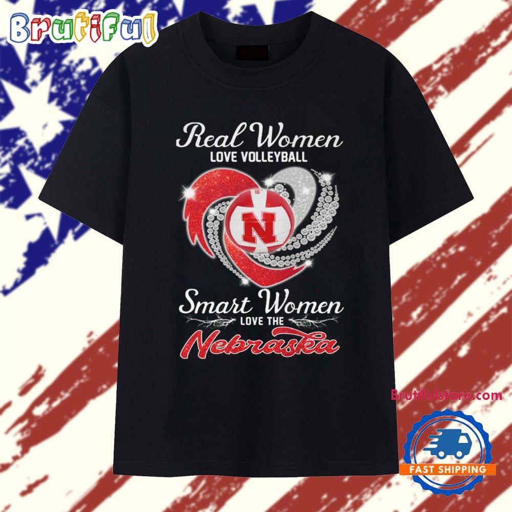 Real Women Love Volleyball Smart Women Love The Nebraska 2025 Vintage T Shirt
