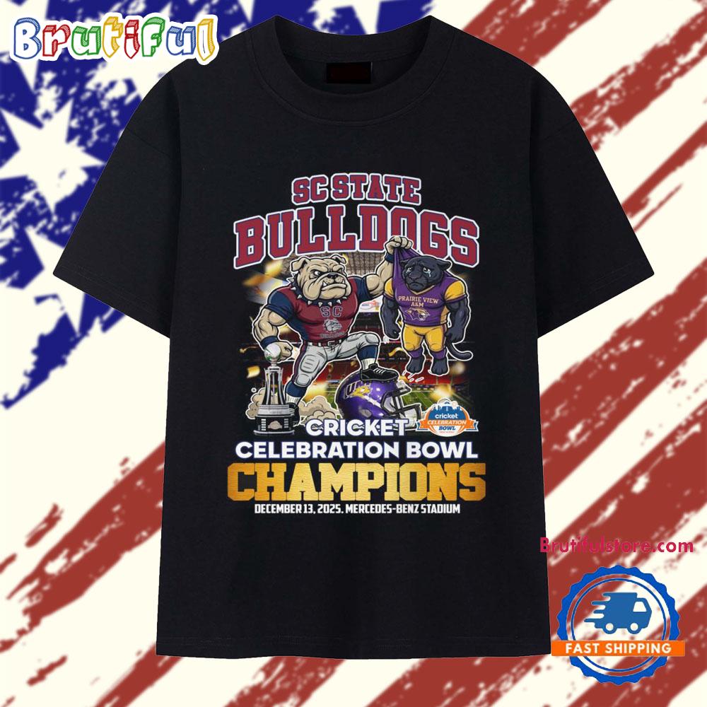 SC State Bulldogs Cricket Celebration Bowl Champions 2025 T Shirt