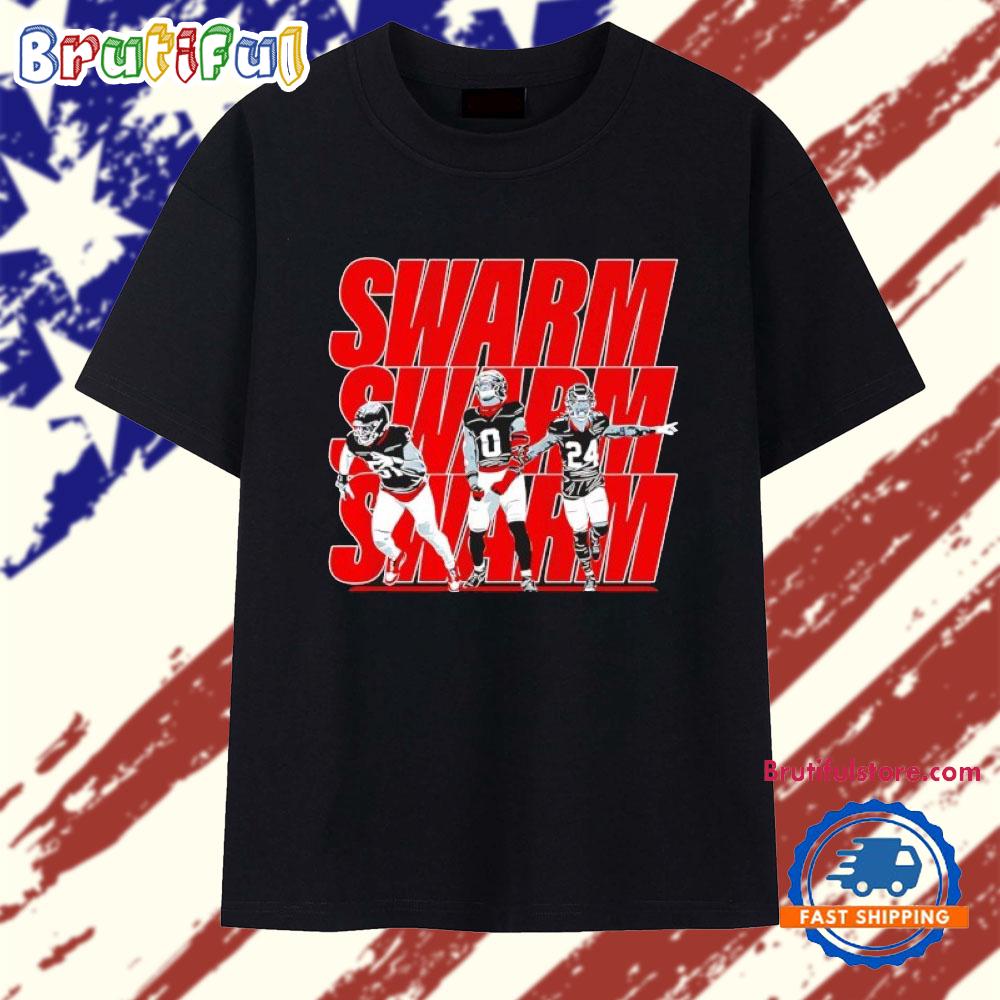 Swarm Houston Texans Will Anderson Jr. Azeez Al-Shaair and Derek Stingley Jr T Shirt