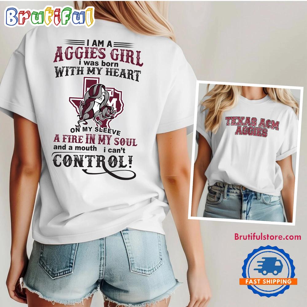 Texas A&M Aggies NCAA Girl Fan Unisex 3D Shirt