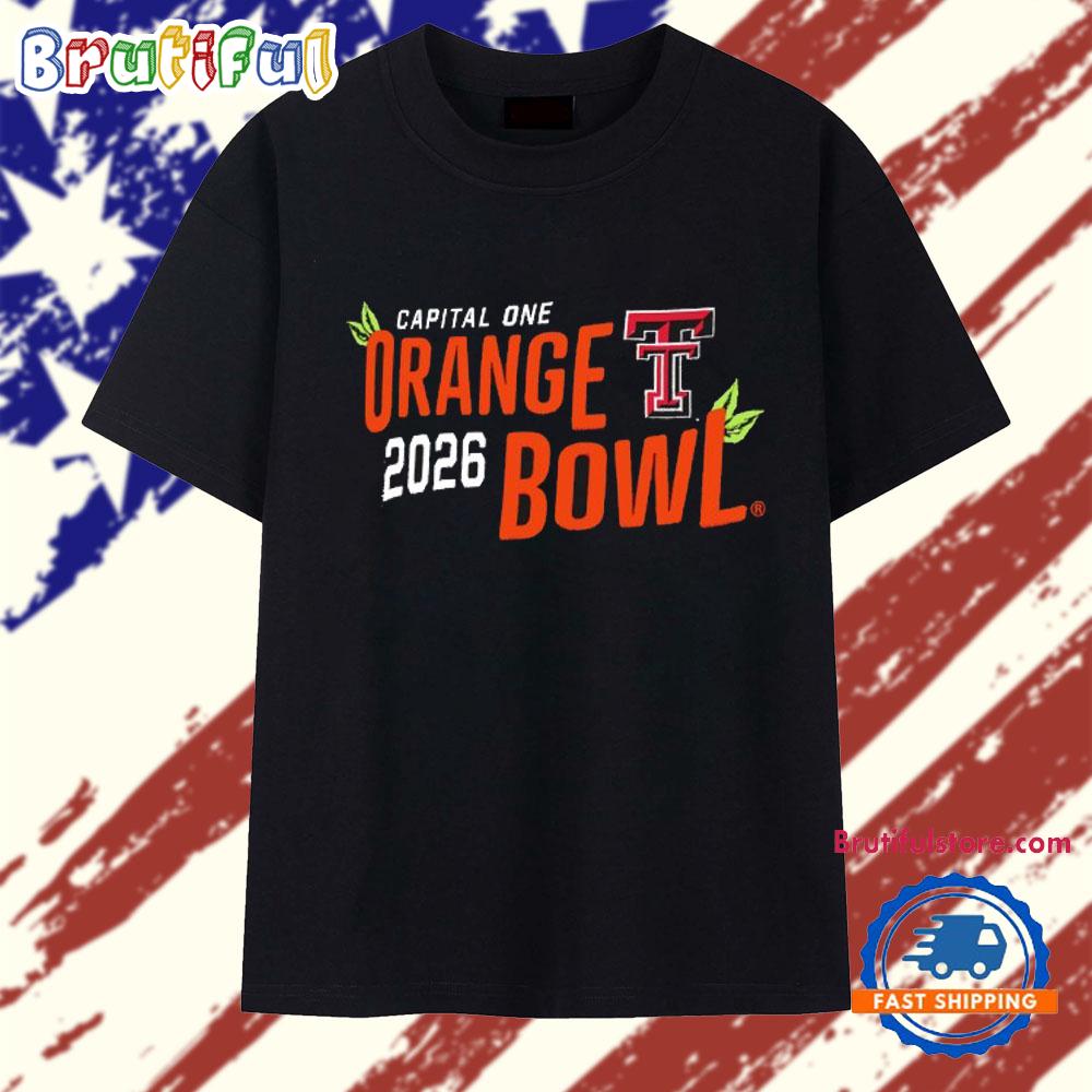 Texas Tech Red Raiders 2026 Capital One Orange Bowl T Shirt