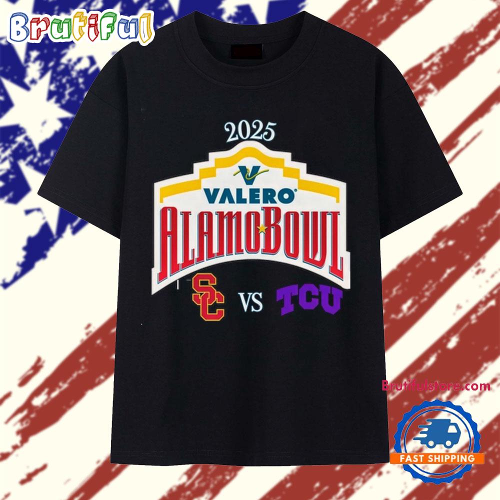 USC Trojans vs. TCU Horned Frogs 2025 Alamo Bowl T Shirt