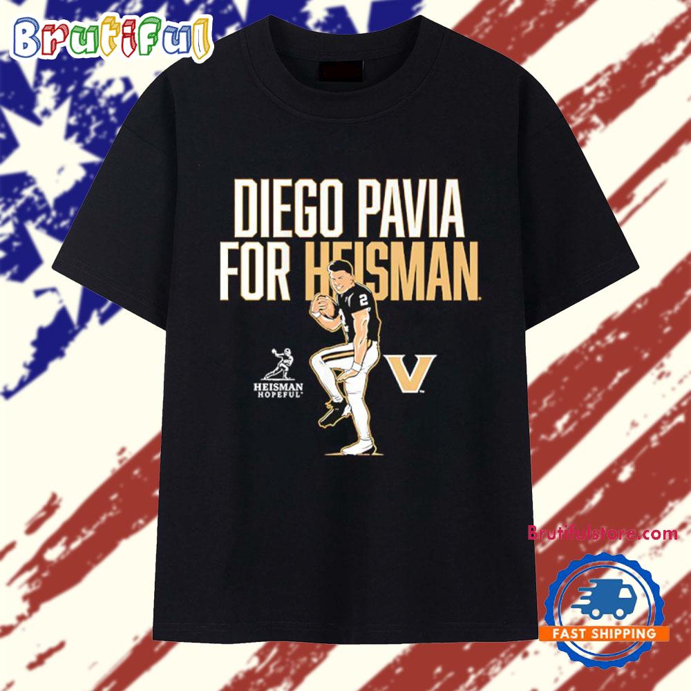 Vanderbilt Commodores Football Diego Pavia for Heisman pose T Shirt
