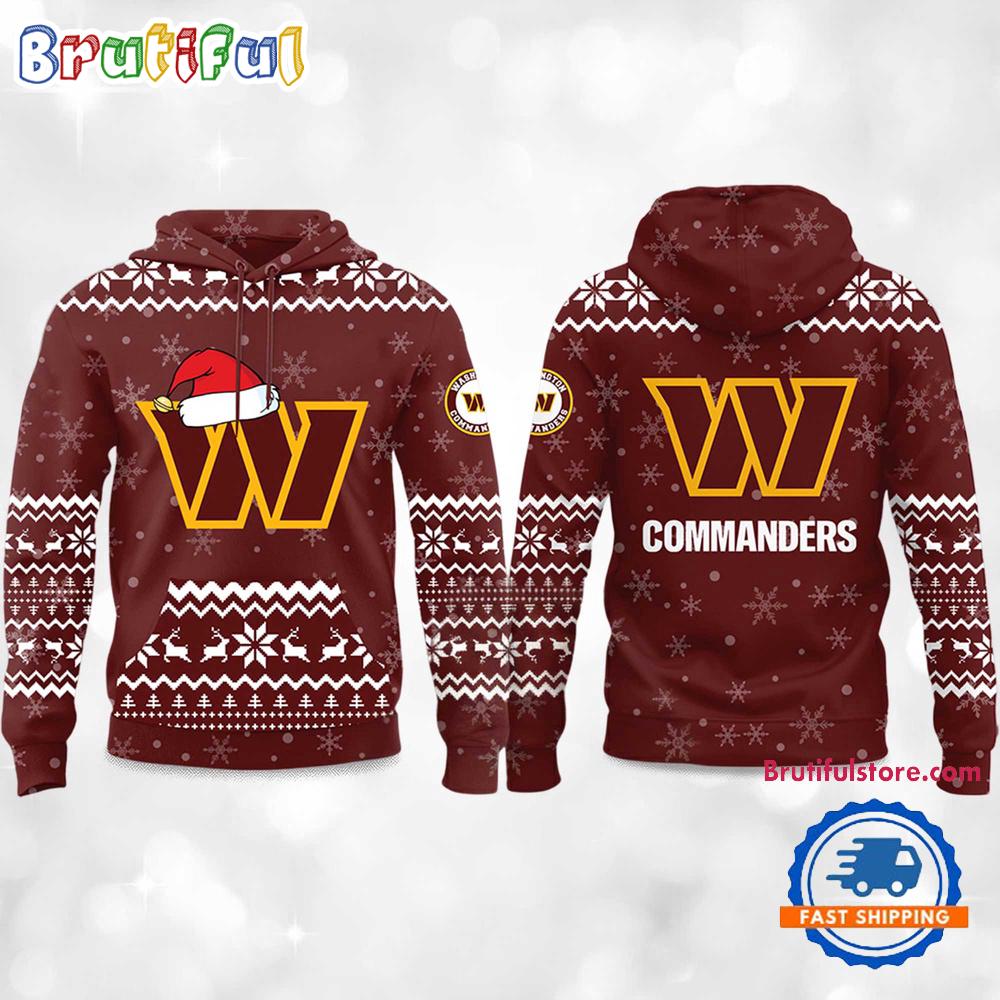 Washington Commanders 2025 Reindeer Football Christmas New Hoodie Shirt