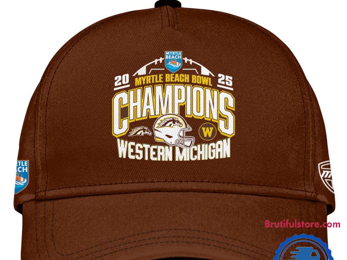 Desert Cactus Western Michigan University Broncos Baseball Hat - Adjustable Strap (Style C, Brown)