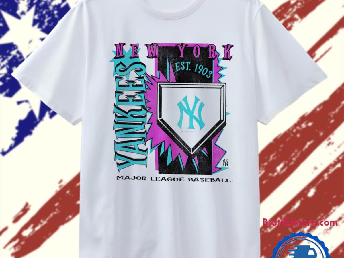 New York Yankees MLB Cooperstown Neon Field Shock T Shirt