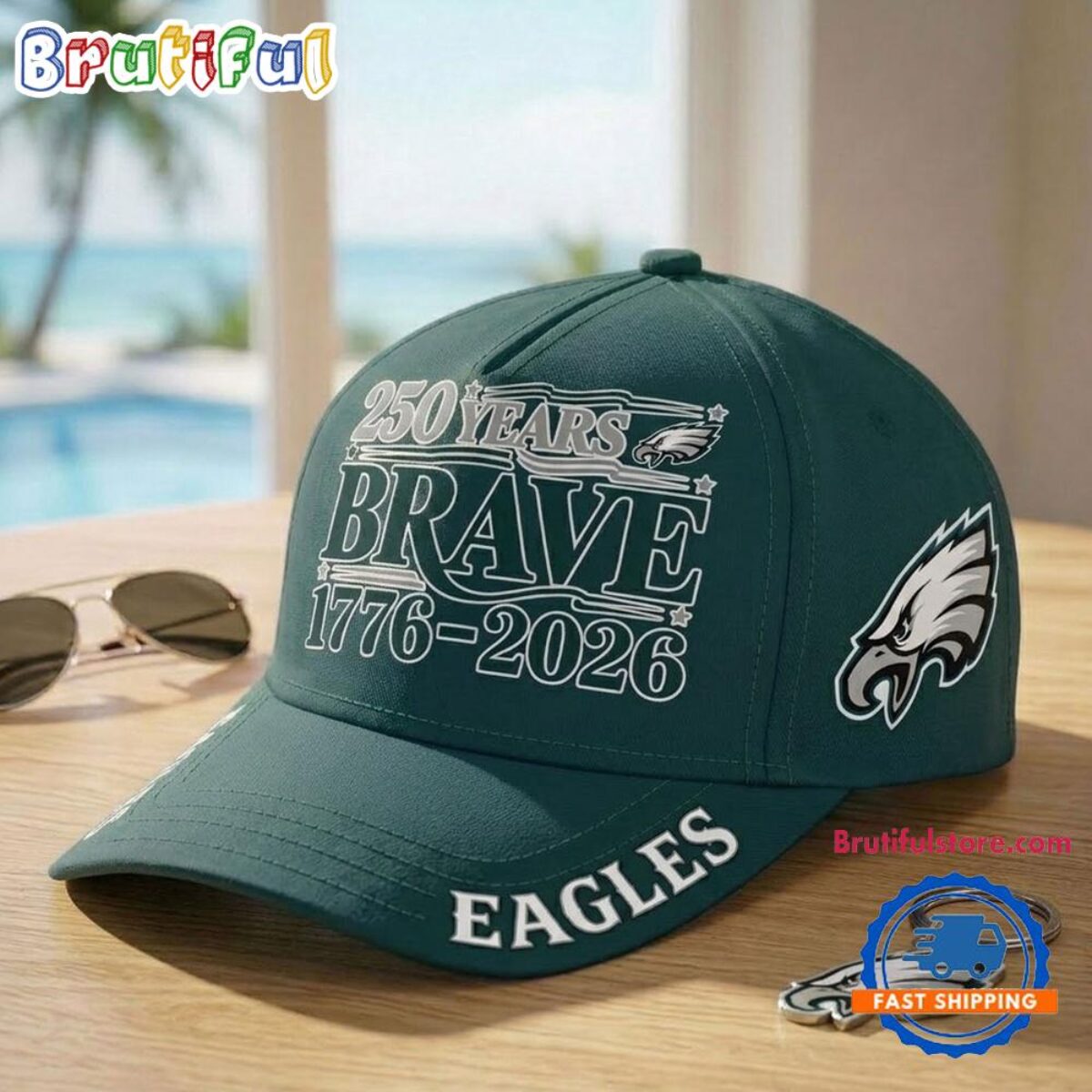 Philadelphia Eagles US 250th Anniversary New Design Classic Cap