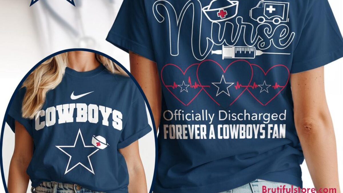 NFL COWBOYS  シャツ⁈ Dallas Cowboys NFL Retired Nurse Officially Discharged 3D Shirt