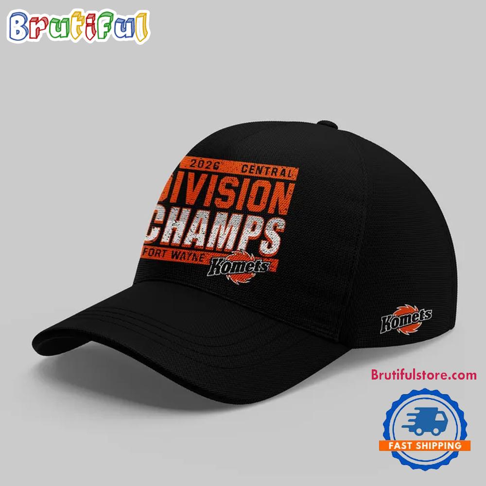 Fort Wayne Komets Division Champions 2026 Black Cap Fort Wayne Komets Division Champions 2026 Black Cap