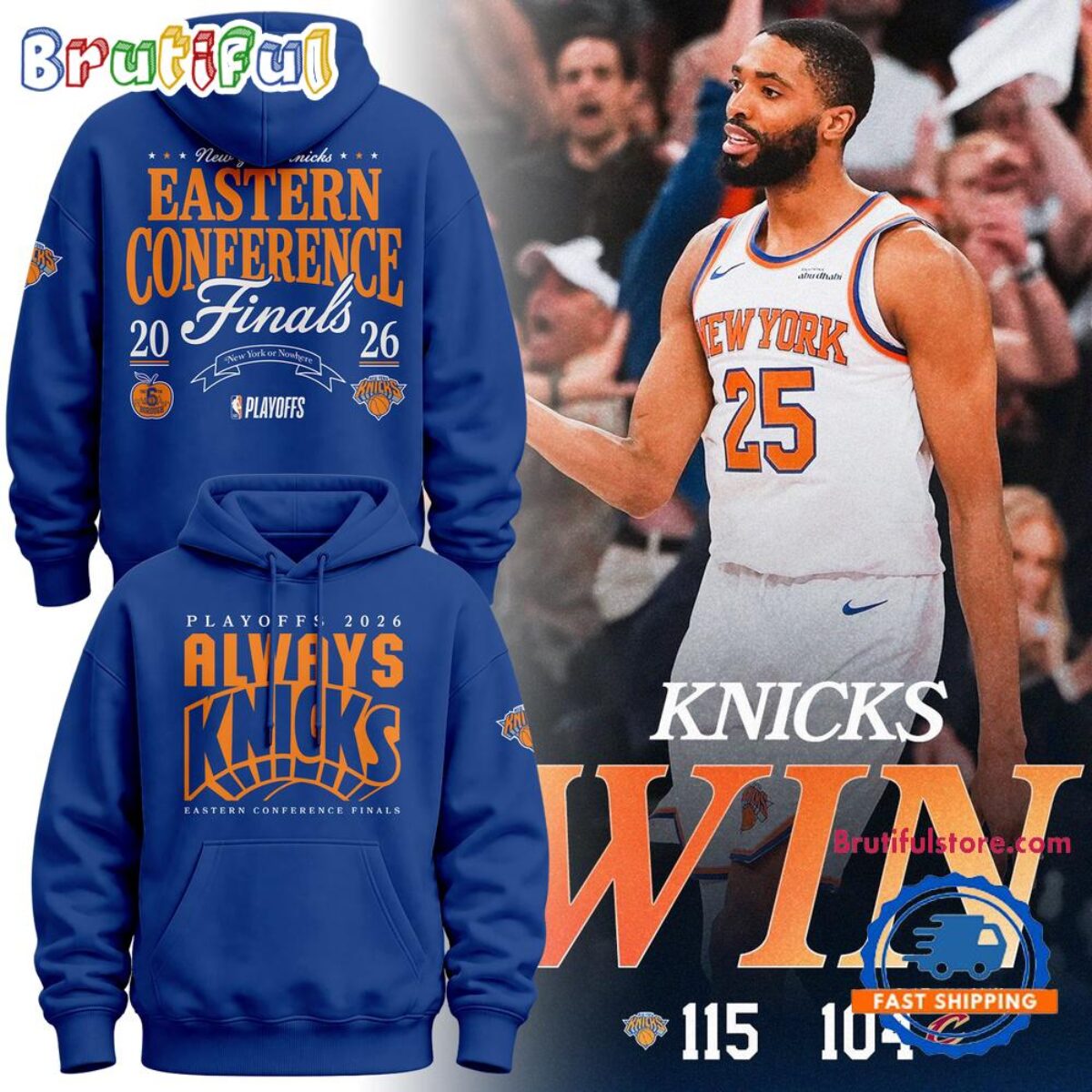 Game 1 New York Knicks ECF 2026 Limited Hoodie
