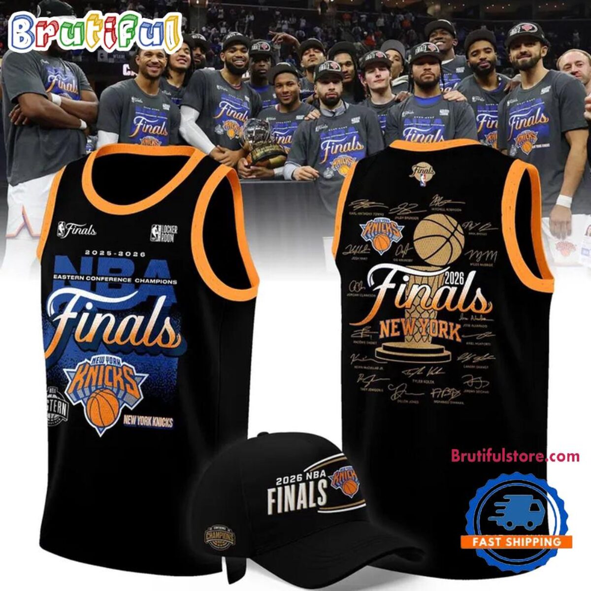 New York Knicks 2026 Eastern Conference Champions Locker Room