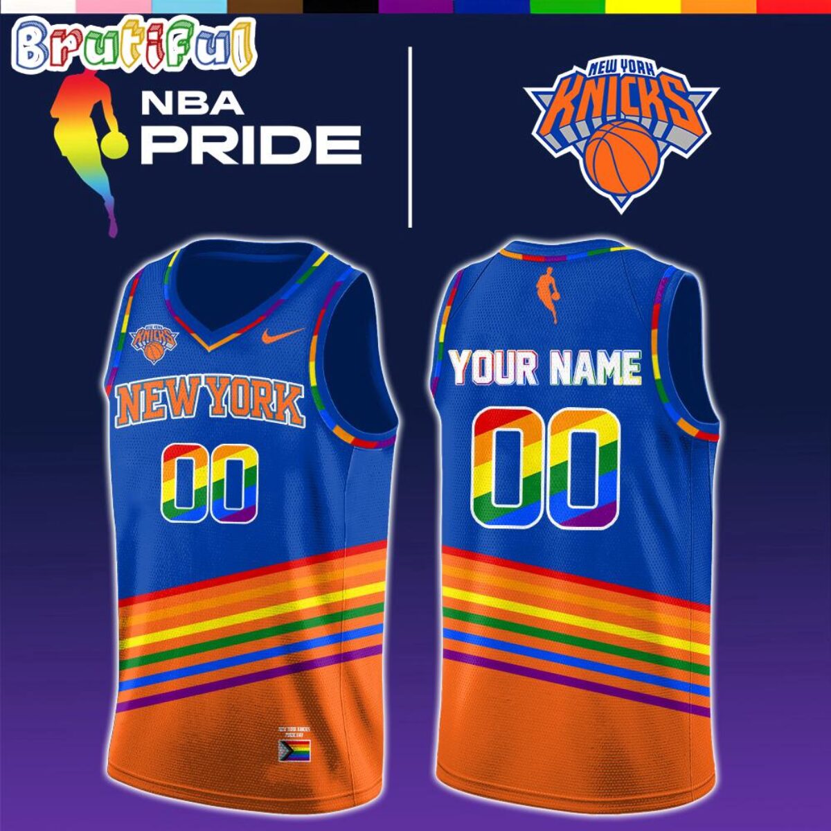 New York Knicks 2026 NBA x Pride Day Limited Edition Basketball Jersey