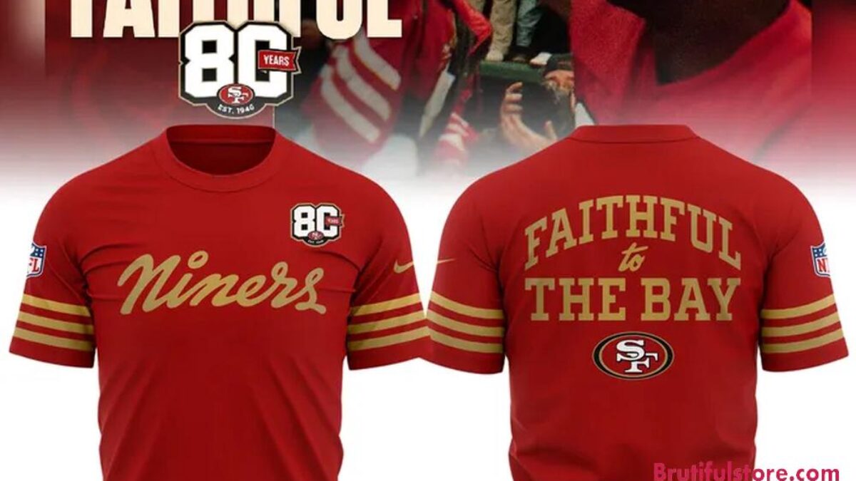 San Francisco 49ers 80th Year Anniversary 2026 T Shirt