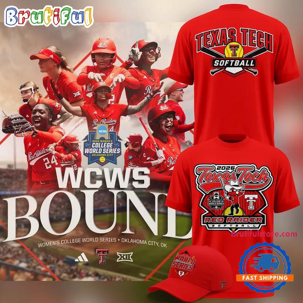 Texas Tech Red Raiders Softball Women's College World Series 2026 Logo Team Design T Shirt Texas Tech Red Raiders Softball Women's College World Series 2026 Logo Team Design T Shirt