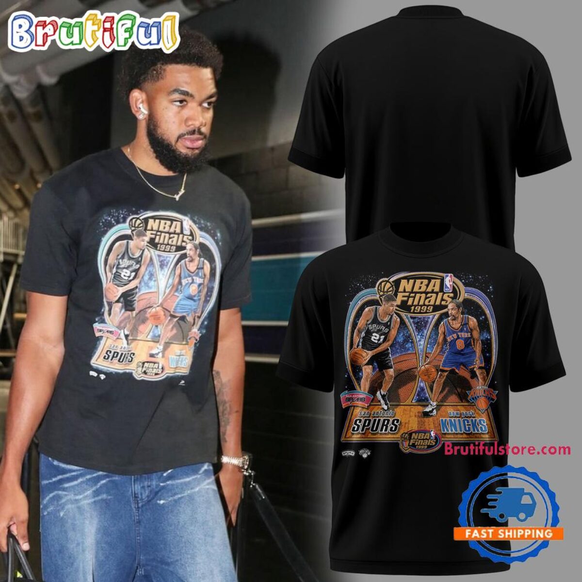 NBA Finals 1999 New York Knicks x San Antonio Spurs T Shirt