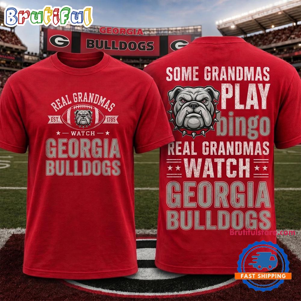 Georgia Bulldogs NCAA Real Grandma Team Unisex 3D Shirt Georgia Bulldogs NCAA Real Grandma Team Unisex 3D Shirt
