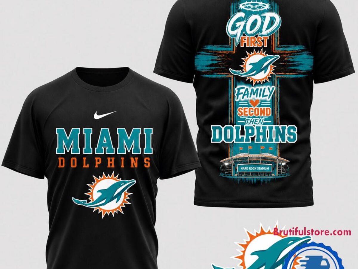 Miami Dolphins NFL Faith Family Team Pride 3D T Shirt