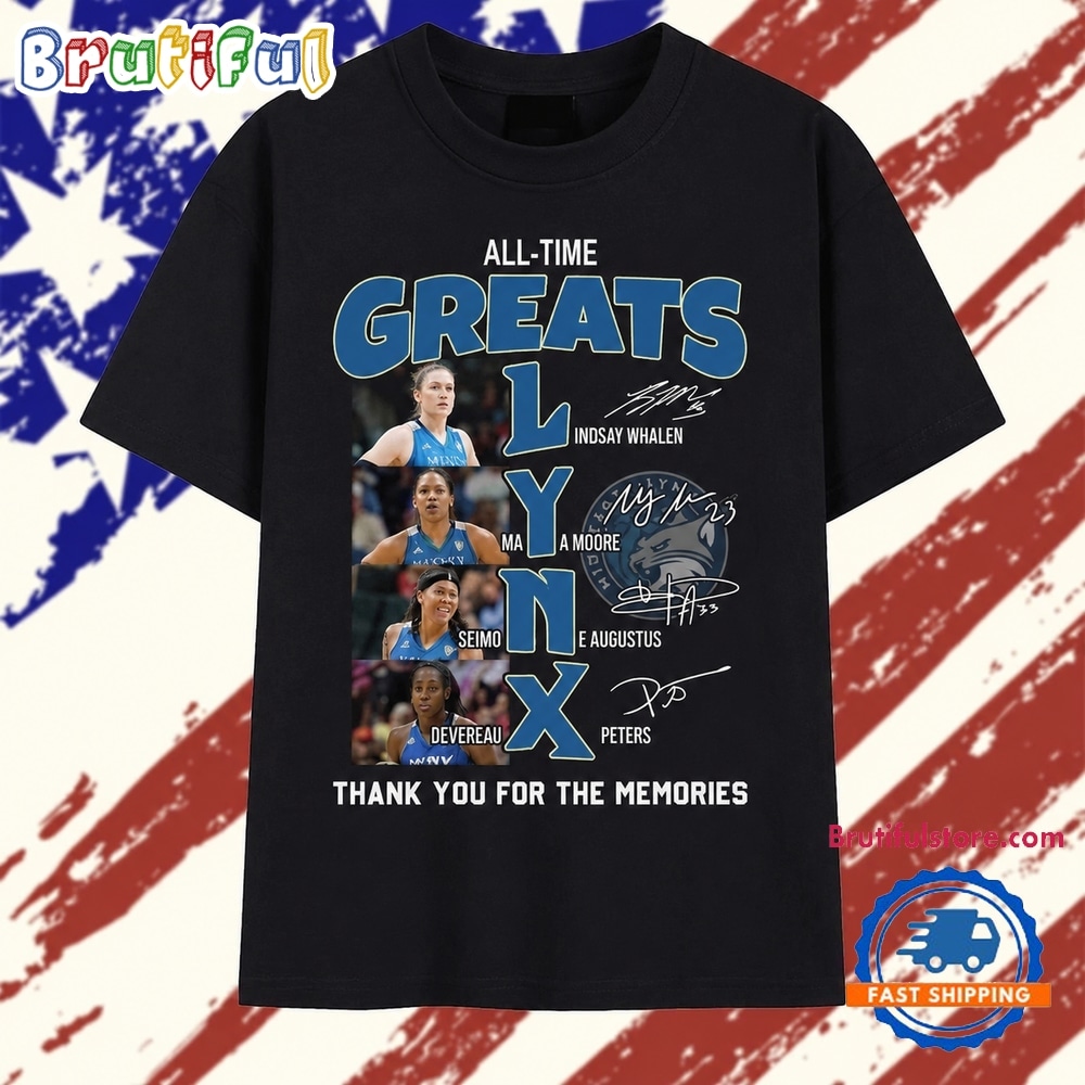 Minnesota Lynx All Time Greats Thank You For The Memories T Shirt Minnesota Lynx All Time Greats Thank You For The Memories T Shirt